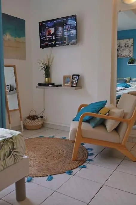 * Le Dauphin * Vue Mer, Clim Et Parking Le Marin Apartament